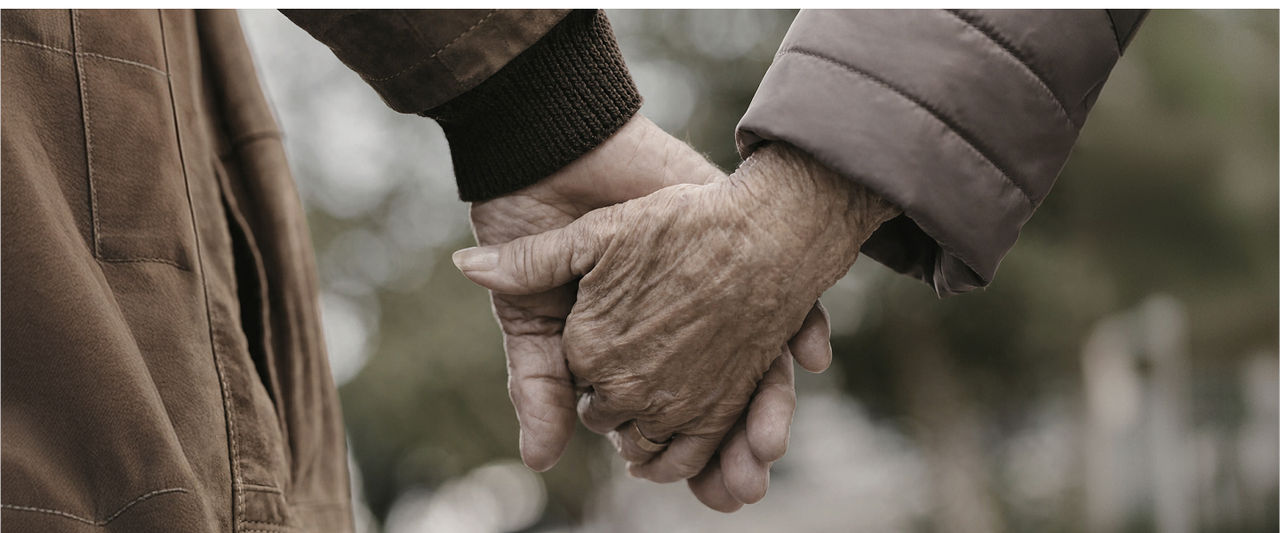 two hands holding